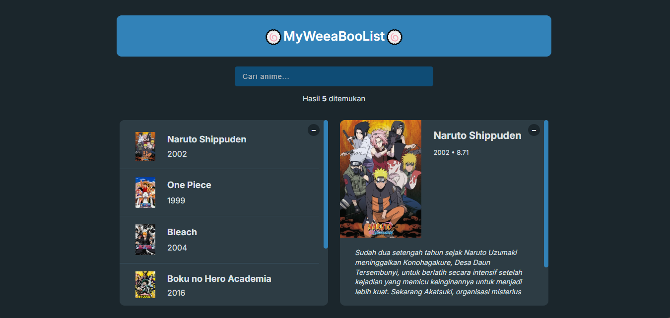 Anime List